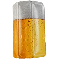 Vacu Vin Active Beer Cooler Enfriador para latas o botellín- Blanco-Amarillo- Centimeters